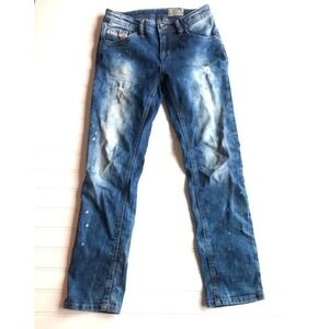 Diesel Kid Skinny Jeans Denim Blue Size 10 Distress Thanaz Jus 10y Streetwear